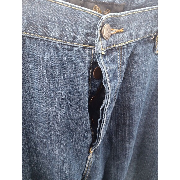 PHAT FARM Premium Jeans Men's 40x32 Blue Denim Dark Wash Hip Hop Skater Y2K - Picture 2 of 5